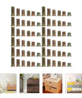 105 Piece Screw In Nuts Threaded Insert Kit For Wooden Furniture Carbon Steel Heavy Duty Easy To Install And Will Not Slip In Humid Indoor Environments T Nut Hardware For Durable Grips Tight Furniture Installations displayed with furniture examples.