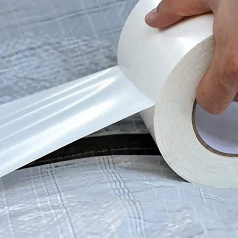 Heavy Duty Crawl Space Vapor Barrier Tape 12 Mil Seam Tape for Encapsulation and Repairs, Waterproof Moisture Barrier, 4 Inch Wide by 180 Feet Long, No Fuss Easy to Use Polyethylene Tape for Seams and Overlaps