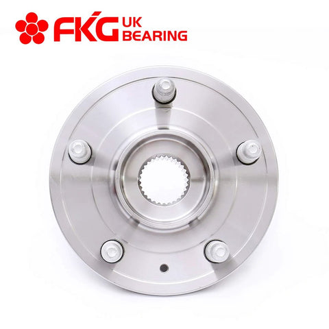 Front view of Front Or Rear Wheel Bearing Hub Assembly Set Of 2 5-Lug Fits 2013-2016 Chevy Malibu, 2014-2017 Chevy Impala
