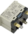 Power Relay SPST NO 24VAC 30A with bracket mount showing terminals and labels