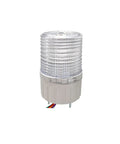 Industrial Grade LED Rotating Strobe Beacon For Emergency Warning, 24V DC Revolving Signal Light With Buzzer, Heavy Duty Screw Mount Tower Lamp