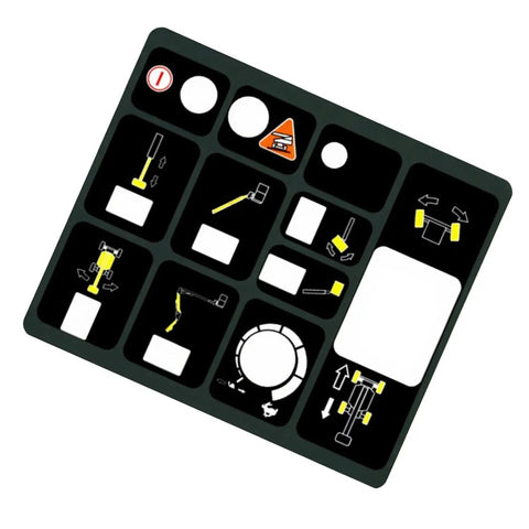 Tough As Nails Console Lid Decal Replacement For Jlg Telescopic Boom Lift Electric Scissor Lift Telehandler Black Vinyl Graphic Part 1702285