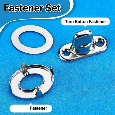 No Sweat Setup Heavy Duty Canvas Twist Lock Fasteners Turn Button Eyelet Studs 40 Sets With Washers for securing outdoor gear.