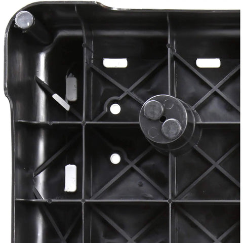 Underside view of the Portable Indoor Outdoor Mobility Step Stool For Easy Entry Into Home Tub Or Car, black plastic base.