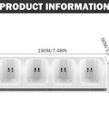 4 In 1 Controller Charging Station with dimensions, four slots for battery packs visible, for remote controllers.