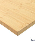 Top Tier Dual Motor Electric Height Adjustable Standing Desk With A Roomy 80 Inch Wide Bamboo Top close-up view of bamboo surface texture.