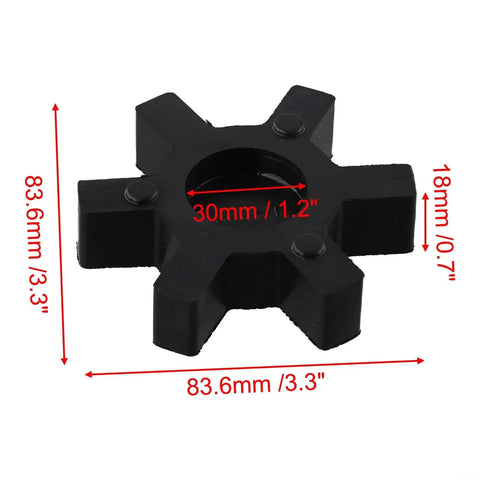 Top Tier L110 Flexible Rubber Spider Insert For L Jaw Coupling, 83.6mm, urethane, designed for vibration damping.
