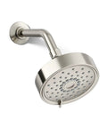 Purist Three-Function Showerhead With Full Coverage, Pulsating Massage And Silk Spray, 2.5 GPM High-Pressure Flow, Vibrant Polished Nickel Finish