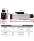 Rock Solid Top Tier Heavy Duty Reliable Spindle Motor Running No Sweat For Cnc Routers While Delivering Full Throttle 6000W Power With Air Cooling And Smooth 24000Rpm Torque dimensions and specifications chart.