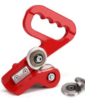 Red 9 Inch Hand Pull Sheet Metal Cutter Nibbler for thin steel and aluminum, designed for crafting panels and trim with smooth edges, shown with blades.