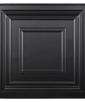 Modern Black PVC Wall Panels 24 By 24 Inch Pack Of 12 For Drop Ceiling Grids Or Flat Substrates, decorative panel design