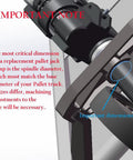 Beefed Up Heavy Duty Pallet Jack Replacement Pump Kit For DIY Repair And Restoration 4400 Lb Capacity Hydraulic Pump diagram.