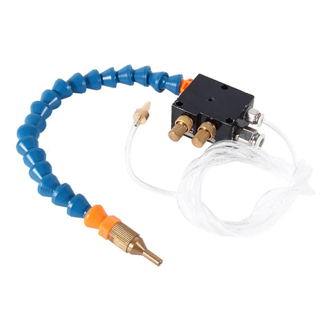 Super Handy Mist Coolant Sprayer For Your Cnc Lathe Engraving Machine And Milling Tasks Featuring Adjustable Air Spread and Spray Mist Volume.