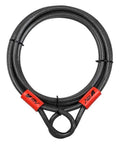 Heavy Duty 15Ft Security Cable With Loops Three Eighths Inch Braided Steel Weatherproof And Cut Resistant Lock Wire coiled