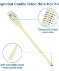 2 In 1 Nose Hair Cutter With Upgraded Double Sided Blades, 360 Degree Nostril Hair Remover For Men And Women, Cream Color