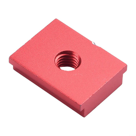 Red T-slot nut for Beefy Aluminum T Track Slider And T Slot Nut Set For Woodworking Tables And Saws Fits M6 And M8 Slots