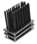 28 Piece Cylindrical Punch Set For Woodworking And Metal Drilling Positioning And Transfer Punches Drill Tool Kit DIY Friendly Easy To Use And Carry