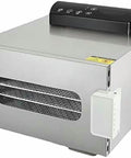 Stainless Steel Food Dehydrator Electric Snack Dryer Machine For Fruit Vegetable Herb Meat Jerky Maker Low Temp Drying with control panel.