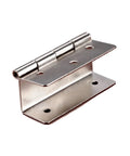 Rotating Concealed Hinges For Furniture Cabinet Drawers 44mm three page folded hinge metal construction side view