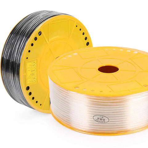 Works Like A Champ 12 Mm Polyurethane Pneumatic Hose Tube For Air Compressor And Beverage Transfer 80 Meter Long in orange.