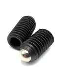 Badass Reliable Spring Ball Plunger Screws M16x30 Class Twelve Point Nine Alloy Steel hex socket with a smooth ball end.