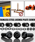 Heavy Duty Stainless Steel Anti Theft License Plate Screws And Security Bolts For Cars with mount kit and rusted screws.