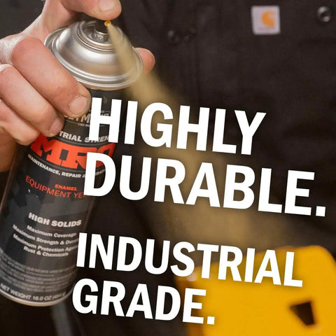 Industrial Grade High Solids Spray Paint Light Blue 96 Oz Total Bulk 6 Pack covers up to 108 sq ft being applied