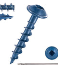 Exterior Pocket Hole Screws 1 Inch Size 8 With Coarse Thread And Square Drive Washer Head Rust Resistant 100 Piece Pack Includes 150mm Drive Bit