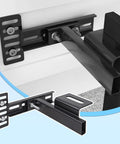 Built Tough Adjustable Headboard Brackets For Metal Bed Frames With Full Hardware Kit And Leg Extenders For No Sweat Setup And Rock Solid Grip You Truly Need, showing steel mounts and brackets installed.