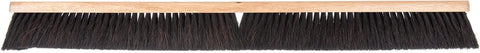 Rigged Up Commercial Floor Broom Sweep Brush 36 Inch Wide Base Horsehair Blend showing a close-up of the brush head.