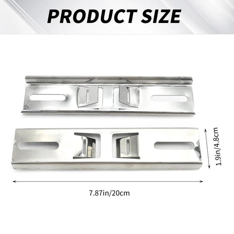 Pole Mounting Kits For Outdoor Electrical Boxes With Adjustable Clamps In 304 Stainless Steel, bracket dimensions shown