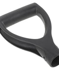 Black plastic shovel handle replacement spade handle for gardening tools with easy grip lightweight multi-use D handles.