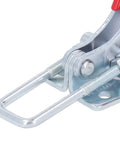 Heavy Duty Toggle Latch Clamp With Adjustable Design For Quick Fixing, Features High Strength Hot Rolled Steel Build To Hold Up To 320KG With Flexible Tension Control For Doors And Gates Without Any Issues. close-up of adjustable hot rolled steel latch clamp