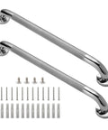 Two Pack 24 Inch Stainless Steel Shower Grab Bars, 1.25 Inch Diameter, Anti Slip Handicap Safety Rails For Seniors, Durable 304 Stainless.
