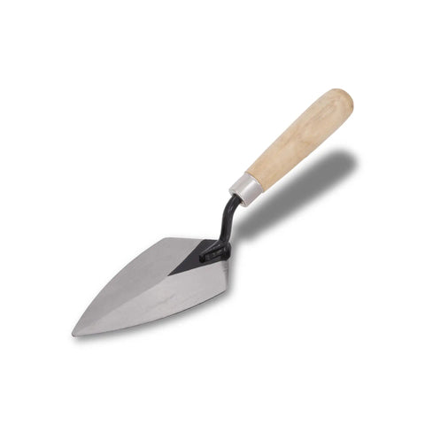 Pointing Trowel For Masonry And Mortar Finishing, Pro Grade For DIYers, Durable Cement Tool With Five And A Half Inch Blade, Hardwood Handle
