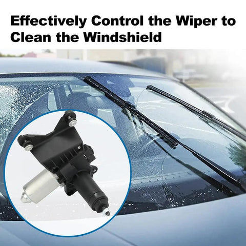 Direct Fit Rear Wiper Motor For Cadillac Escalade And ESV 2007 To 2014 Plus Chevrolet Suburban 1500 shown on windshield.