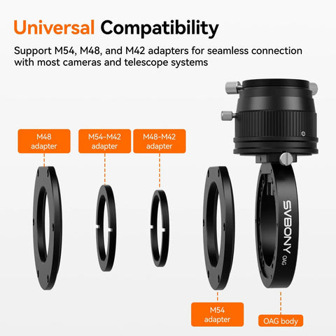 Deep Sky Imaging Kit With Off-Axis Guider For Astronomy APS-C Cooled Camera with adapters and OAG for telescope systems