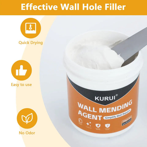 Drywall Repair Kit With 8.8oz Spackle Paste, Scrapers, 6 Sandpaper Sheets, Self Adhesive Wall Patches And Gloves For Quick Easy Hole Repair On Drywall Plaster And Home Renovation Like A Pro