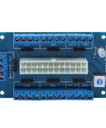ATX Power Supply Bench Board 24 Pin 20 Pin 24Pin Adapter For PC Builds And DIY Testing With Lock Switch visible on top view