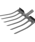Workhorse Garden Plowing Fork Replacement Head For Soil Loosening And Manure Turning, steel multi-tooth rake attachment