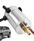 Heavy Duty 300ml Oil Catch Can Kit With Double Port Design To Boost Engine Performance And Reduce Sludge with silver metal housing