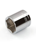 Three Eighths Inch Drive 21 MM 6 Point Socket For Hex Fasteners With Slim Walls And Shallow Well Maximizes Torque Prevents Rounding