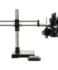 ESD Safe TRU Trinocular Microscope With Dual Boom Stand, Dimmable LED Ring Light And USB Camera, 7X To 45X Magnification For Precise Micro Work, Durable Construction For Lab, Inspection And Education on dual boom stand
