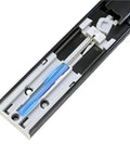 Quiet Close Three Section Drawer Slides With Silent Buffer For 50cm 20 Inch Cabinets And Furniture Fittings Steel Metal Construction