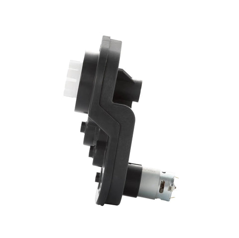Side view of 24V Gearbox For Disney Princess Carriage Ride On Toy Pink, showing motor and shaft design.