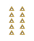 10Pcs TCMT090204 TCMT1.8 1.5 Carbide Turning Inserts arranged for external turning on steel and stainless
