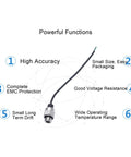 Rugged Pressure Transmitter 0 To 100 Psi With 4 To 20 mA Output Beefy Workhorse One Quarter Inch Thread Sensor with cable and features.
