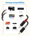 Dead Simple RCA To Speaker Wire Hookup That Gets Your Rig Back On Track This 20 AWG Audio Patch Cord with compatible devices.