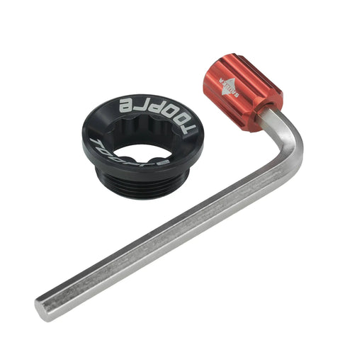 Dope Crank Cap With M20x8 Tool For Shimano XT XTR SLX Deore Cranksets Aluminum Black Cap With Red Allen Key Included CNC Machined