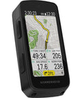 Hammerhead Karoo GPS Bike Computer With 31.8mm Mount System USB-C Charging Cable Quarter-Turn Adapter Lanyard Quick Start Guide And Dope Colorful Smartphone-Style Display showing map and data